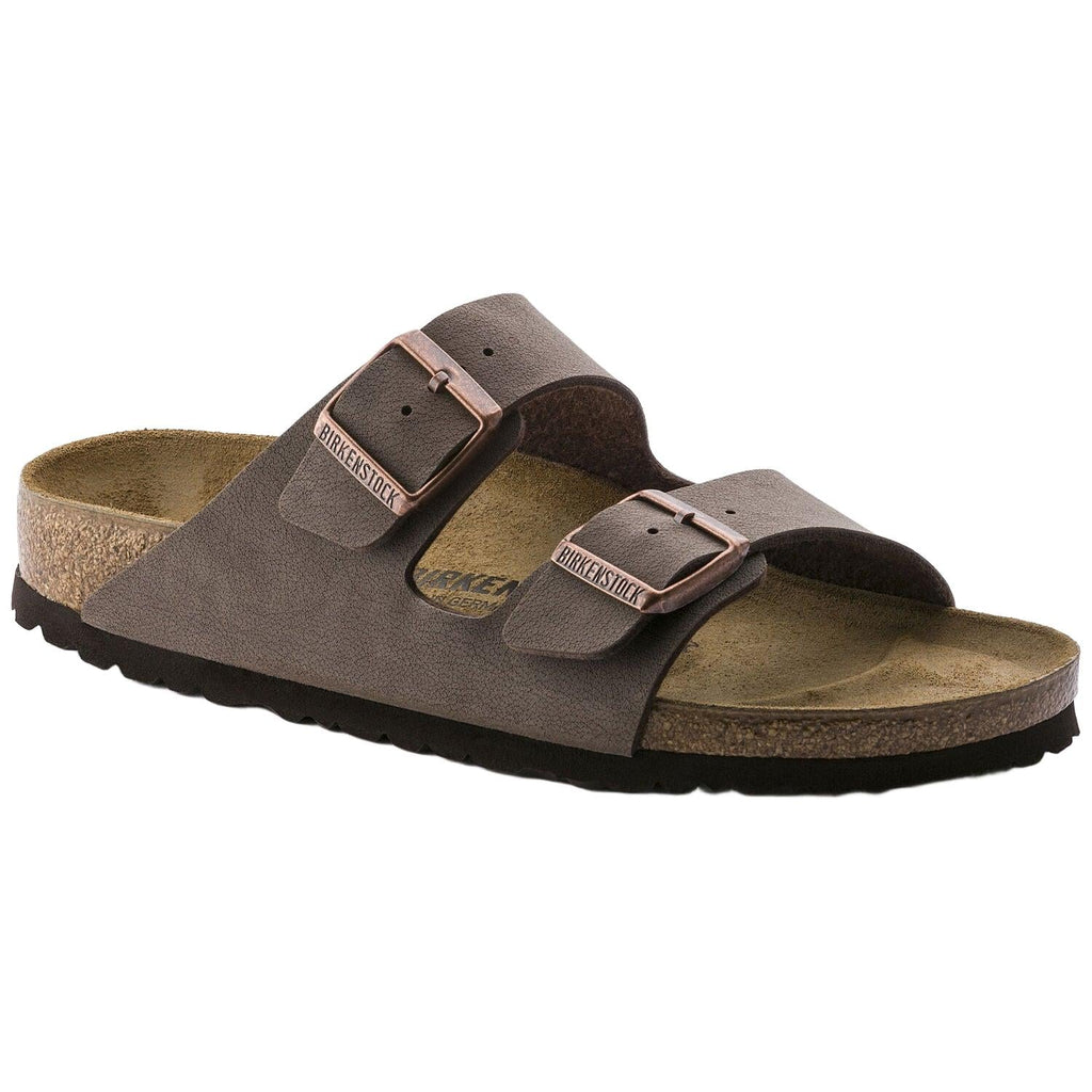 Birkenstock Arizona Birkibuc Classic Footbed Sandal in Mocca