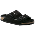 Birkenstock Arizona Shearling Suede Sandal in Black