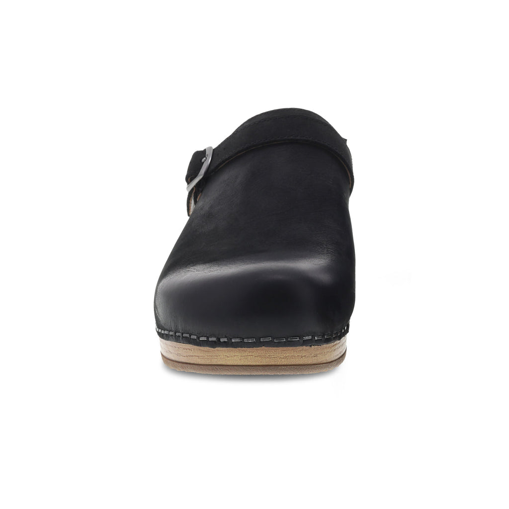 Dansko Women's Berry in Black Burnished Nubuck Mule
