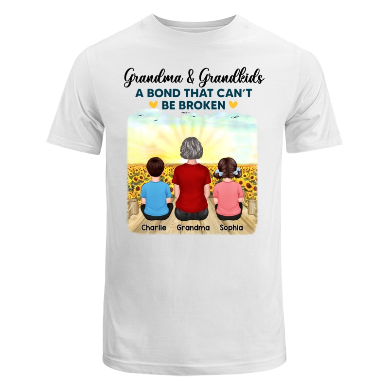 Grandma Grandkids Crossed Legs A Bond Can¡®t Be Broken Personalized Shirt