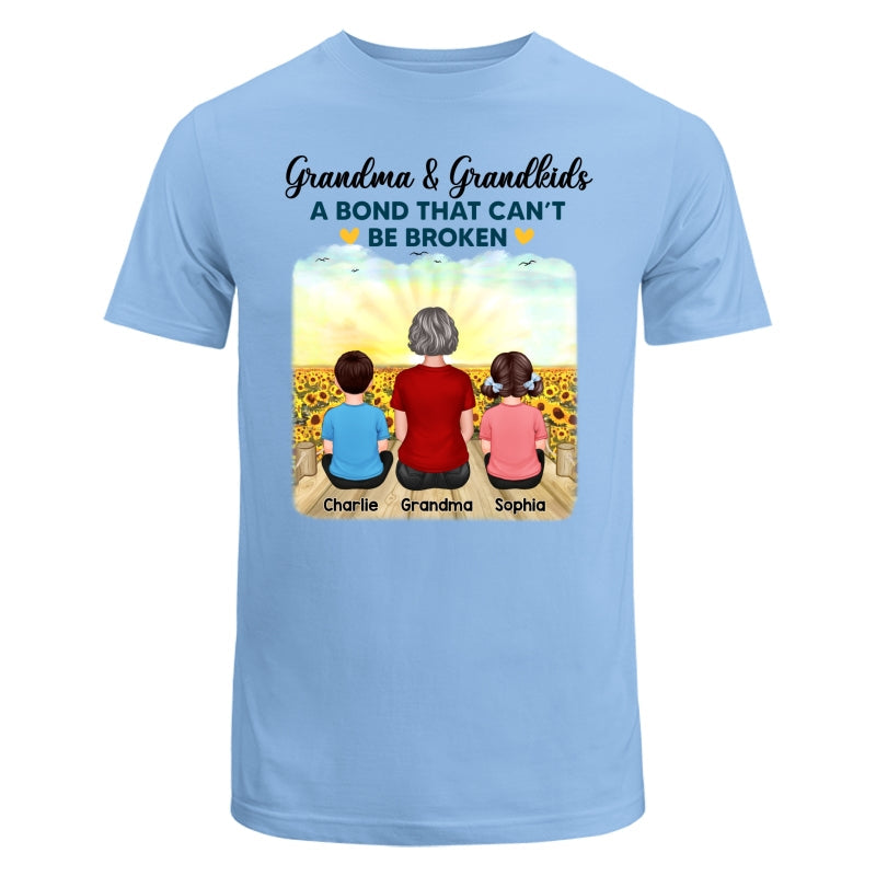 Grandma Grandkids Crossed Legs A Bond Can¡®t Be Broken Personalized Shirt