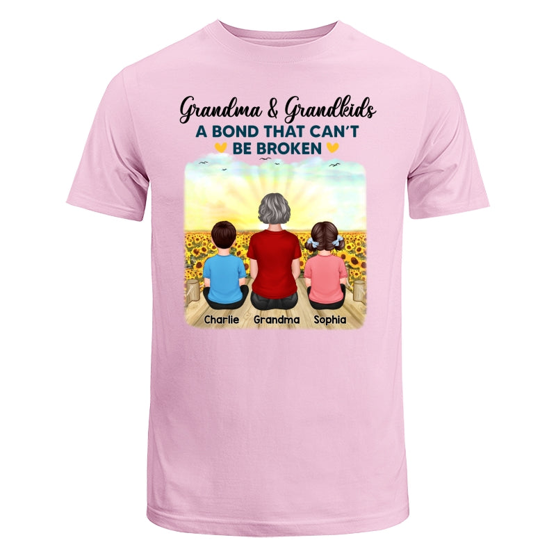 Grandma Grandkids Crossed Legs A Bond Can¡®t Be Broken Personalized Shirt