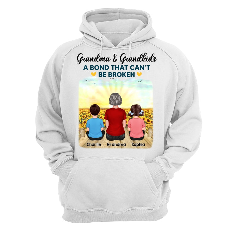 Grandma Grandkids Crossed Legs A Bond Can¡®t Be Broken Personalized Shirt