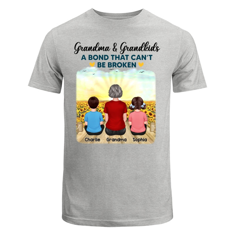 Grandma Grandkids Crossed Legs A Bond Can¡®t Be Broken Personalized Shirt