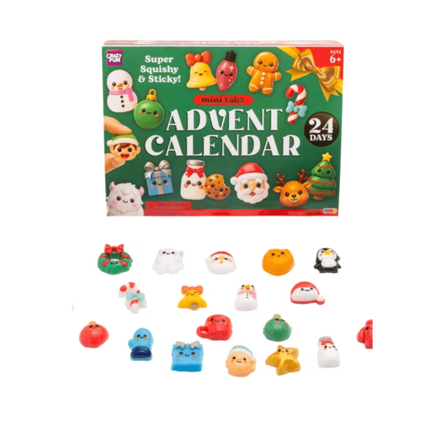 Taba Squishy Advent Calendar – 24 Squeezable Holiday Surprises