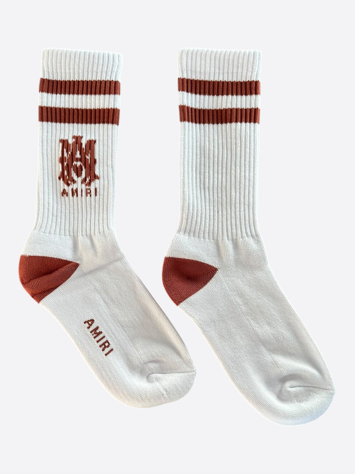 Amiri White & Red MA Logo Socks