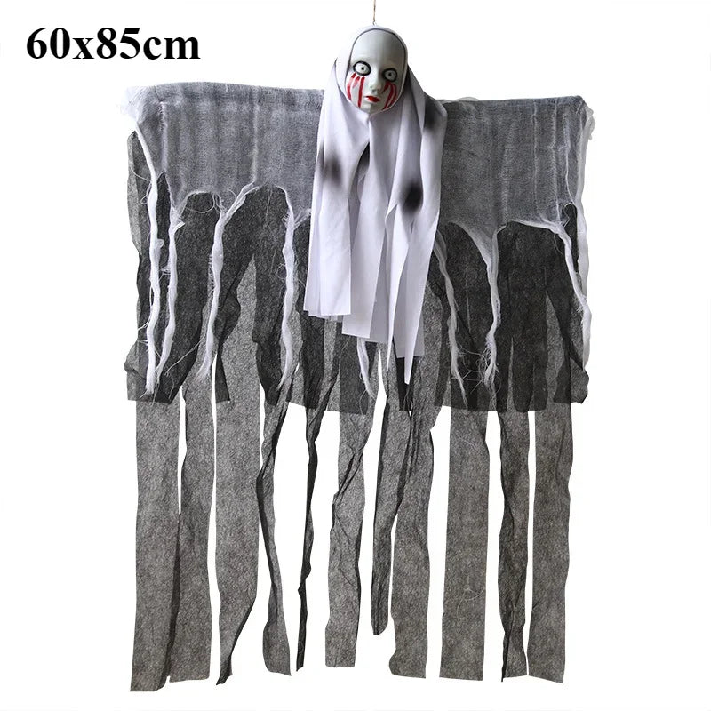 3PCS Halloween Colourful Glow Three Hand-Holding Witches Sound-activated hand-holding witch Halloween light up decoration props