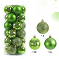 24pcs 3cm Christmas Balls Christmas Decorations Tree Ornaments Ball Xmas Hanging Tree Pendants Home Party Decor New Year Gift