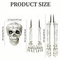 Halloween Skeleton Stake Decorations, Realistic Skeleton Arm Leg Bones, Spooky Yard Garden Halloween Decoration