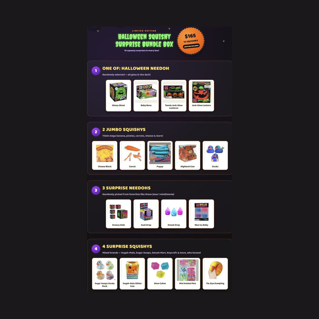 Halloween Squishy Bundle (10 Items)